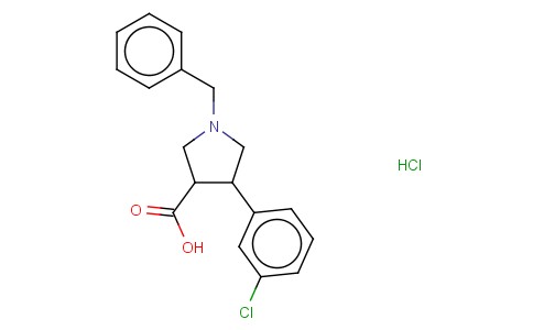 1-BENZYL-4-(3-CHLORO-PHENYL)-PYRROLIDINE-3-CARBOXYLIC ACID HYDROCHLORIDE